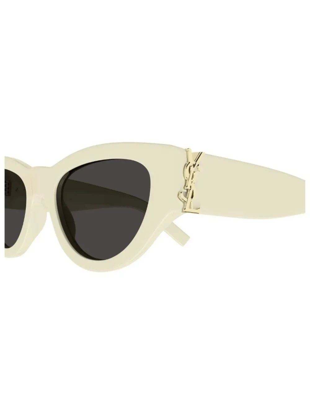 New Saint Laurent Women's Sunglasses White Black Lens Acetate Frame SL M94 012